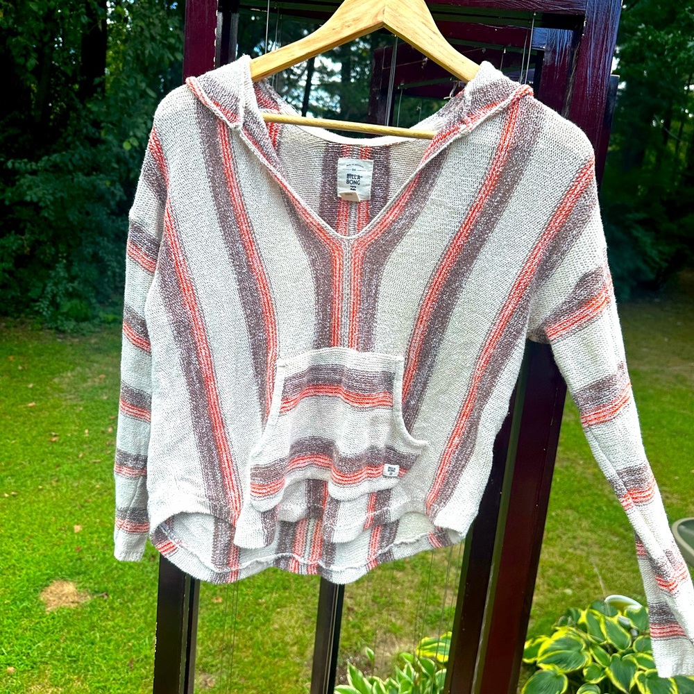 Billabong Red and Brown Knit Top